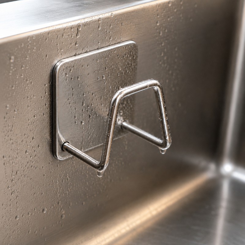 Nova - Wall-Mounted Stainless Steel Sink Sponge Holder | Kitchen
