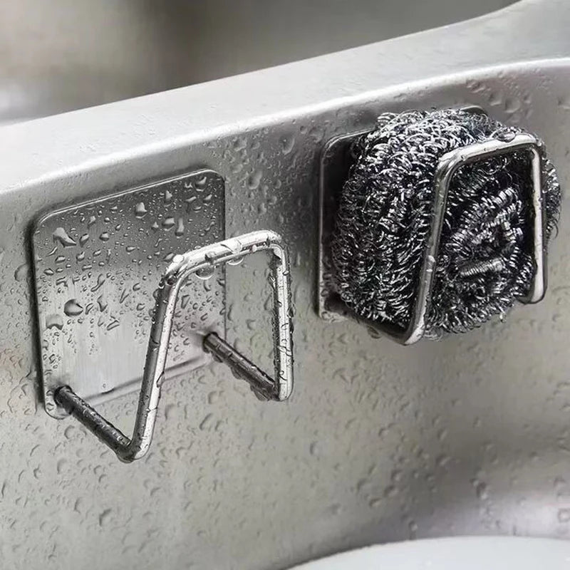 Nova - Support à éponge mural pour évier, en acier inoxydable | Cuisine