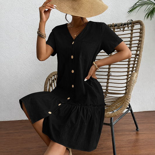 Robe d'été à manche courte