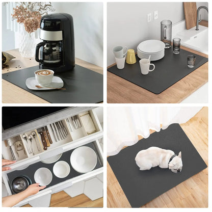 Nova - Tapis de sous-évier étanche pour protéger des fuites, coupe libres | Tapis pour cuisine