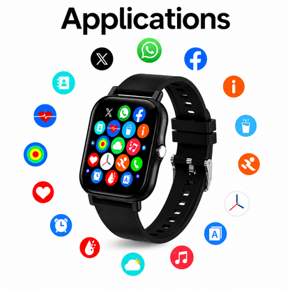 Montre connectée Obrel affichant une notification reçue au poignet