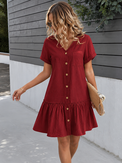 Robe d'été à manche courte