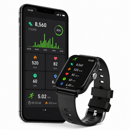 Montre connectée Obrel utilisée pendant une séance de sport